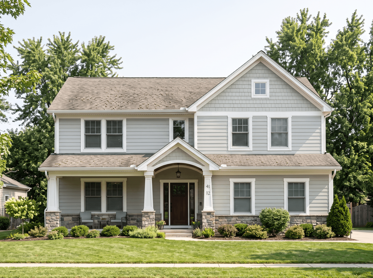 Customer's home before AI roof visualization